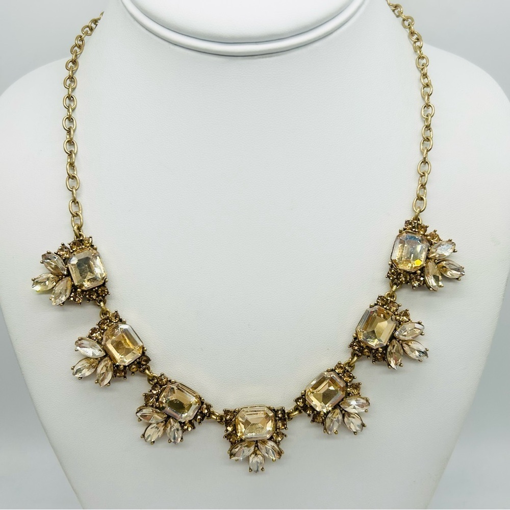 J. Crew Gold Jeweled Necklace